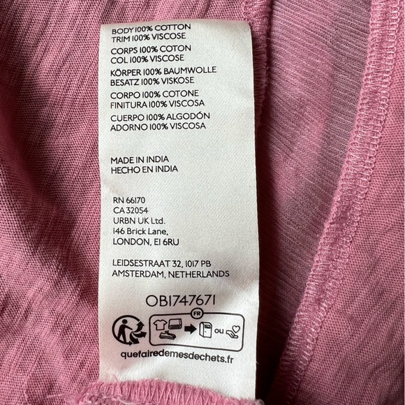 NWT Anthropologie Ruffled Flutter-Sleeve Top Size Large - Picture 7 of 12